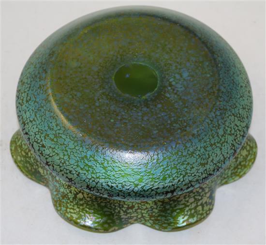 An Austrian iridescent glass bowl, probably Loetz, c.1910, diam. 26.5cm